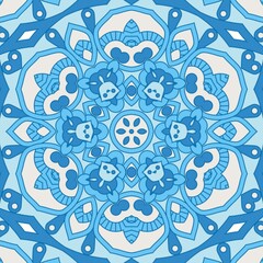 Abstract Pattern Mandala Flowers Art Colorful Blue Sky Turquoise 101