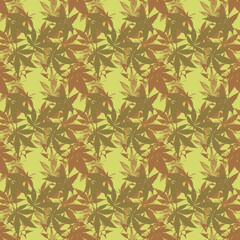 Abstract cannabis leaf design background image.