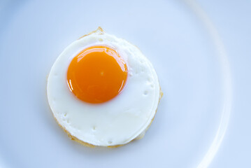 fried egg on plate