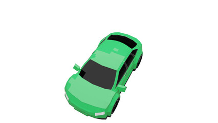 3d rendered illustration of a car