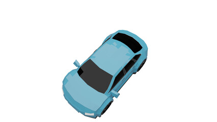 3d rendered illustration of a car
