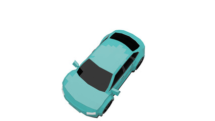3d rendered illustration of a car
