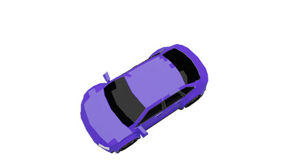 3d rendered illustration of a car