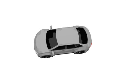 Fototapeta premium 3d rendered illustration of a car