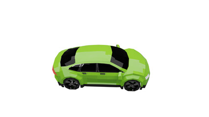 3d rendered illustration of a car