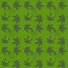 Abstract cannabis leaf design background image.