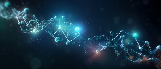 Scientific abstract background. Generative AI