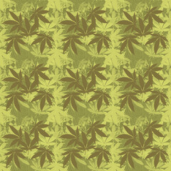 Fototapeta premium Abstract cannabis leaf design background image.