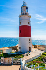 Europa Point Lighthouse in Gibraltar, UK