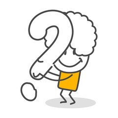 Stick figures. Alphabet. Isolated on white background. Hand drawn Doodle Line Art Cartoon Design character.