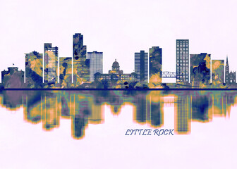 Fototapeta na wymiar Little Rock Skyline