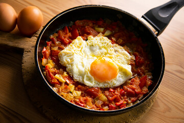 Manchego Pisto, also known simply as ratatouille, is a traditional dish from La Mancha that consists of a fry of various vegetables and egg