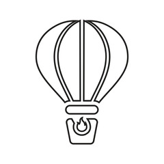 Hot, air, balloon line icon. Outline vector.