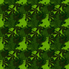 Fototapeta na wymiar Abstract cannabis leaf design background image.