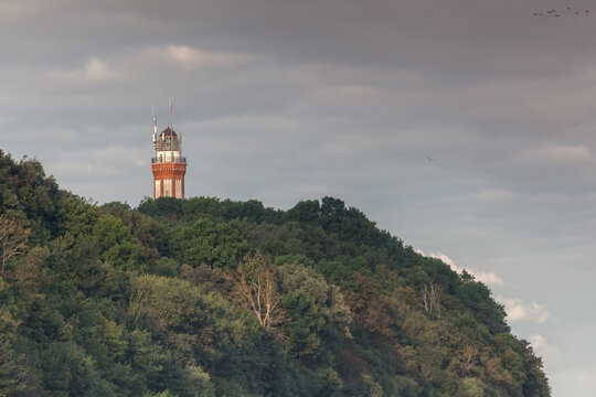 A beautiful lighthouse on the shores of Niechorze.