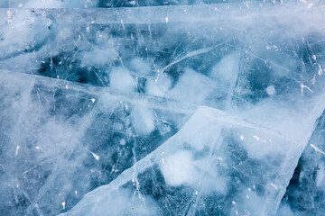 Ice of Lake Baikal