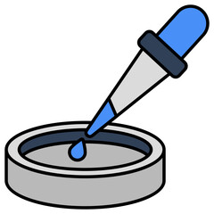 A unique design icon of dropper