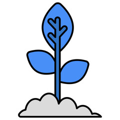 Obraz premium Vector design of growing plant