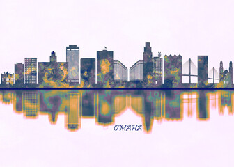 Omaha Skyline - obrazy, fototapety, plakaty