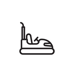 Bumper Car Circus Outline Icon