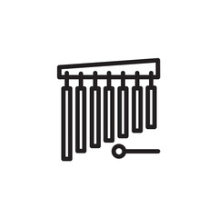 Marimba Music Instrument Outline Icon