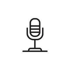 Microphone Audio Sound Outline Icon