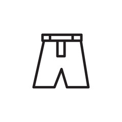 Short Pants Clothing Outline Icon