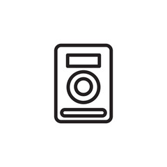 Speaker Sound Bass Outline Icon