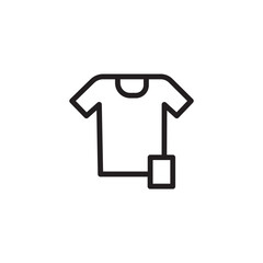 Shirt Fabric Screen Outline Icon