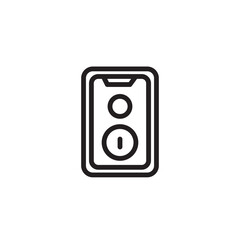 Speaker Sound Bass Outline Icon