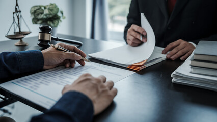 Lawyers and clients discuss the rights and liberty of children and women.