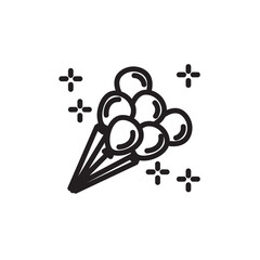 Balloons Circus Party Outline Icon