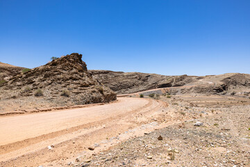Gravel road in Kuiseb Canyon