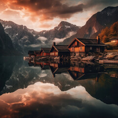 lake in the mountains