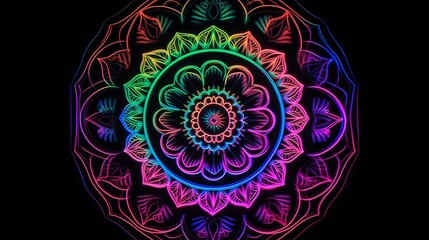 spiritual symbol round ornament