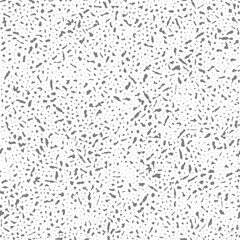 Seamless pattern of dots and spots uneven- illustration. Scattered fine detail, monochrome ornament. Doodle grunge background. - 592891471