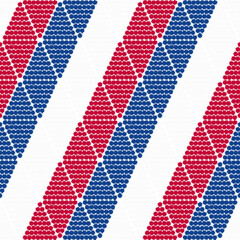 Seamless pattern with tribal rhombuses, are arranged symmetrically in the vertical direction. 
