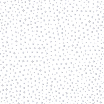 silver circles and stars -  illustration. Brown background. Dots and silver stars seamless pattern.  EPS 10