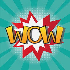 Radial speed lines, bubble comic speech