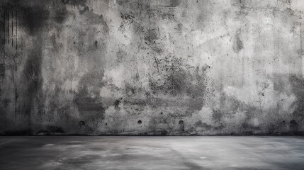 Texture of old gray concrete wall for background. Generative AI