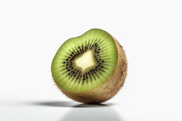 Fototapeta na wymiar Kiwi fruit isolated on white background. 3D illustration.