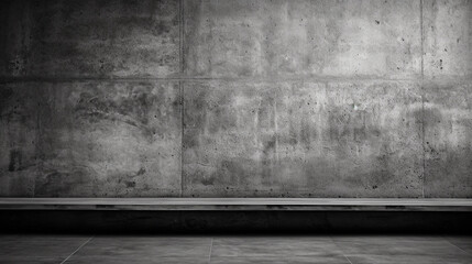 Texture of old gray concrete wall for background. Generative AI