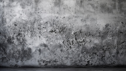 Texture of old gray concrete wall for background. Generative AI
