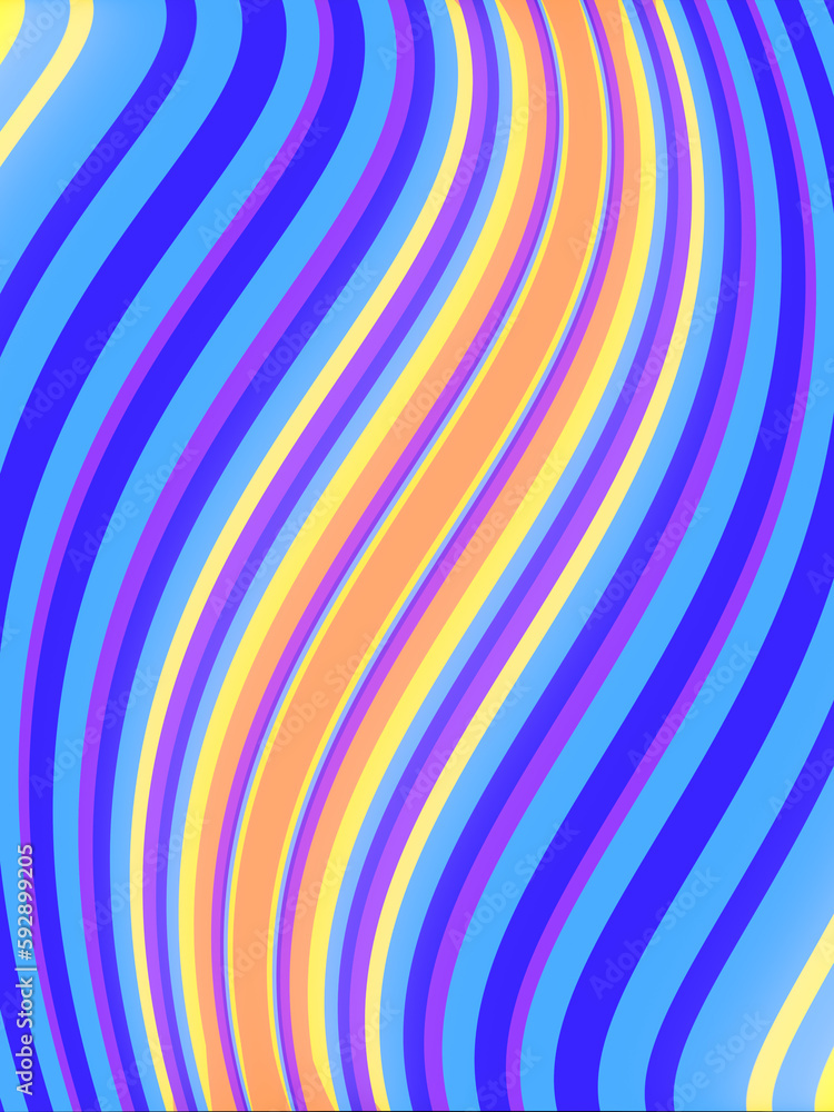 Poster fancy glowing neon-colored background. abstract art design. 3d rendering digital illustration