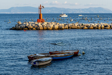 Petit port de pêche à Naples