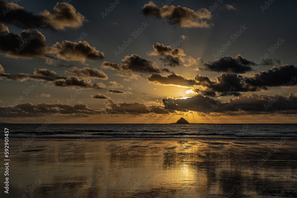 Wall mural Beach sunrise