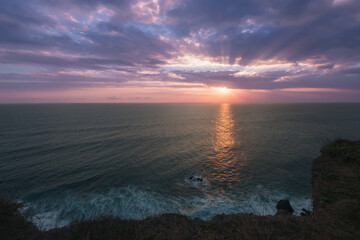 Obraz premium Sea view, sunset in Bali, Indonesia