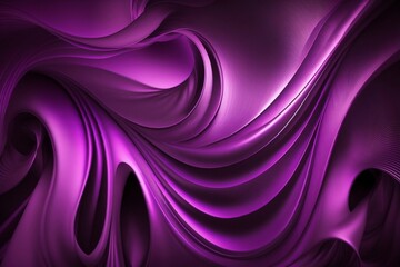 Background of Purple Silk Waves. AI