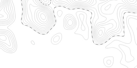Abstract pattern with lines. Abstract sea map geographic contour map and topographic contours map background. Abstract white pattern topography vector background. Topographic line map background.
