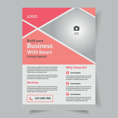 Business flyer template design vector size a4.